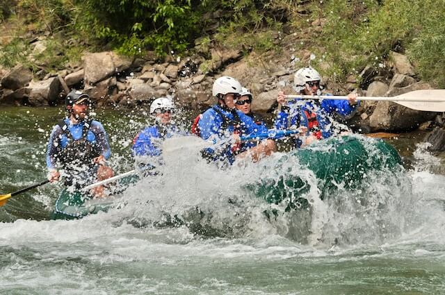 Whitewater raft the Gallatin River