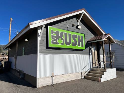 Exterior view of the Montana Kush store in Butte